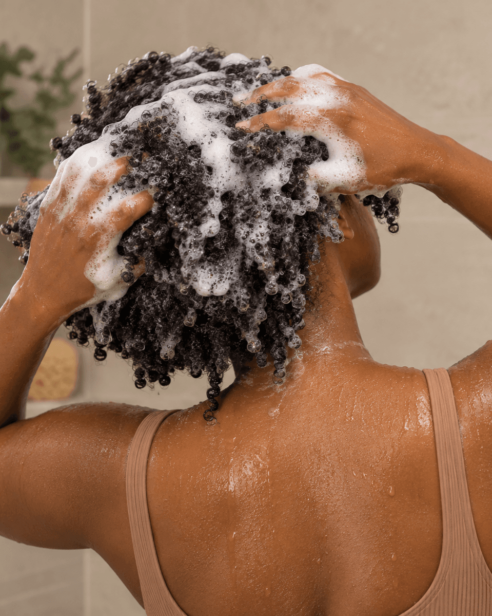 hair wash with bounce shampoo